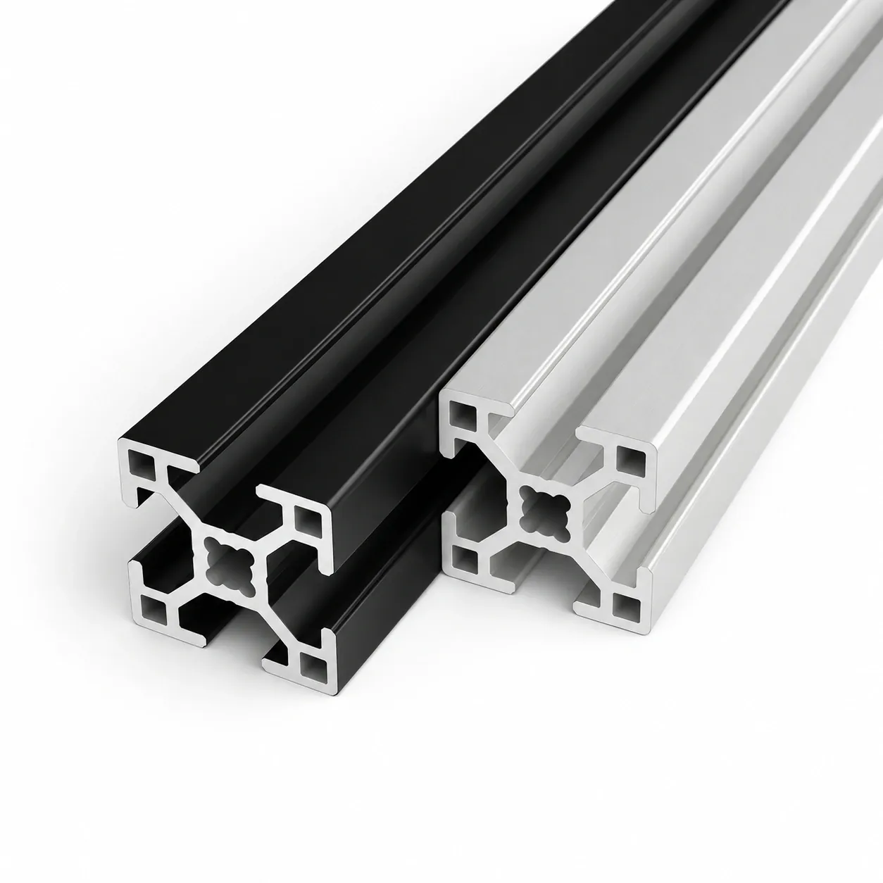 AAZ-3 — อลูมิเนียมโปรไฟล์ 30x30mm T-Nut สีเงิน