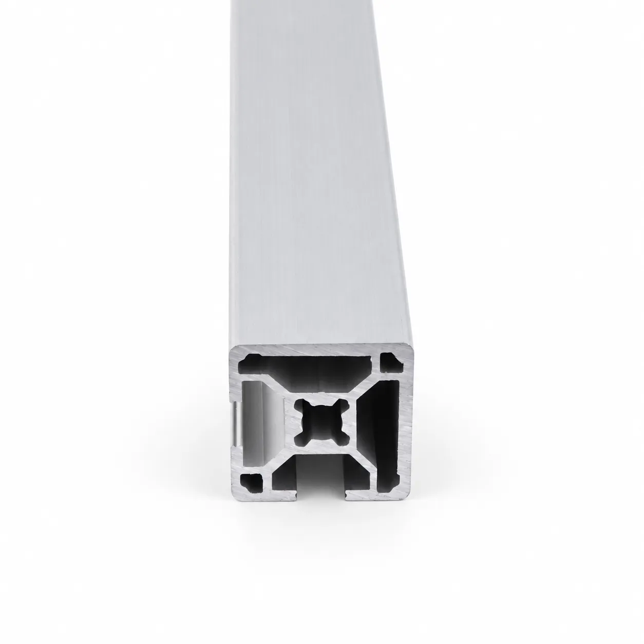 AAZ-32C — อลูมิเนียมโปรไฟล์ 30x30mm T-Nut ปิดร่อง 2ด้าน สีเงิน