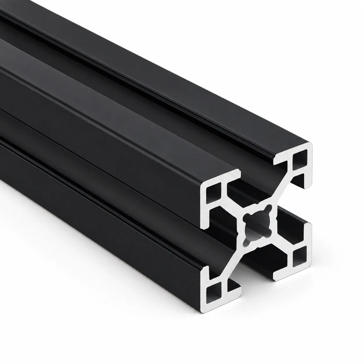 AAZ-3B — อลูมิเนียมโปรไฟล์ 30x30mm T-Nut สีดำ