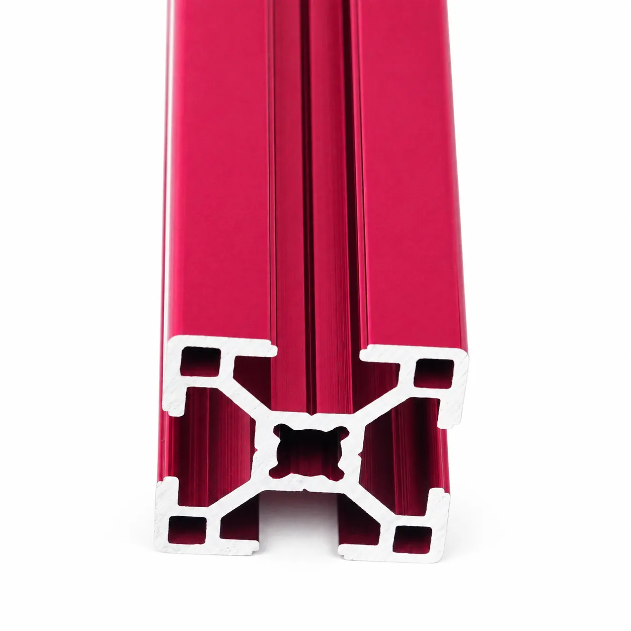 AAZ-3D — อลูมิเนียมโปรไฟล์ 30x30mm T-Nut สีแดง