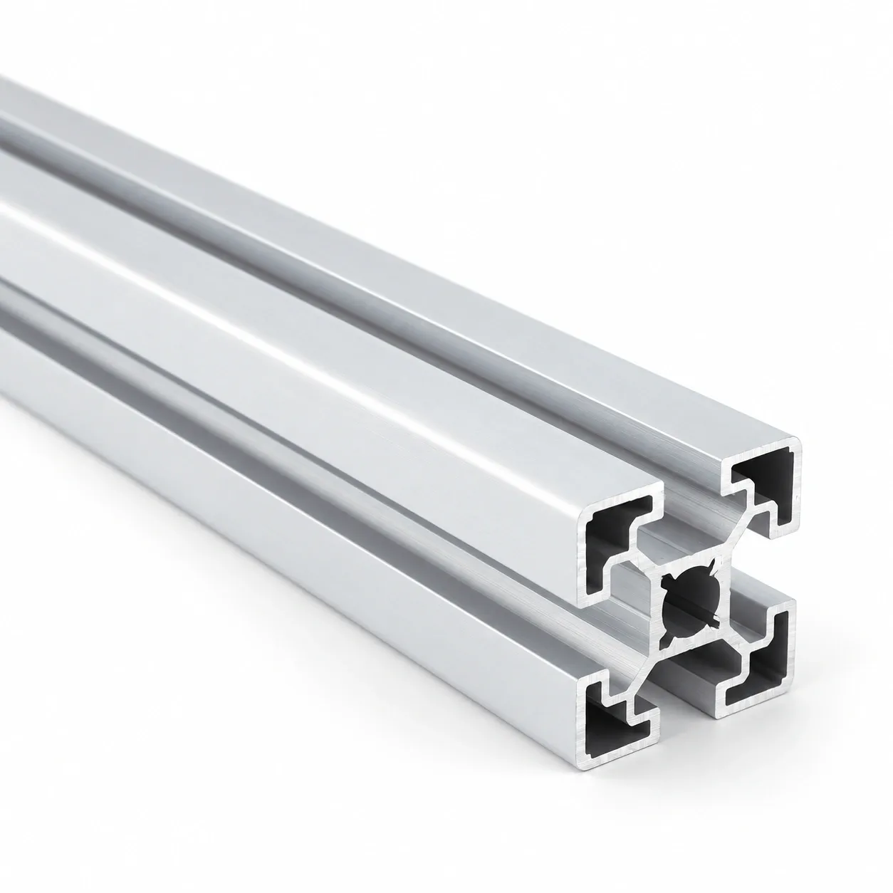 AAZ-4 — อลูมิเนียมโปรไฟล์ 40x40mm T-Nut สีเงิน