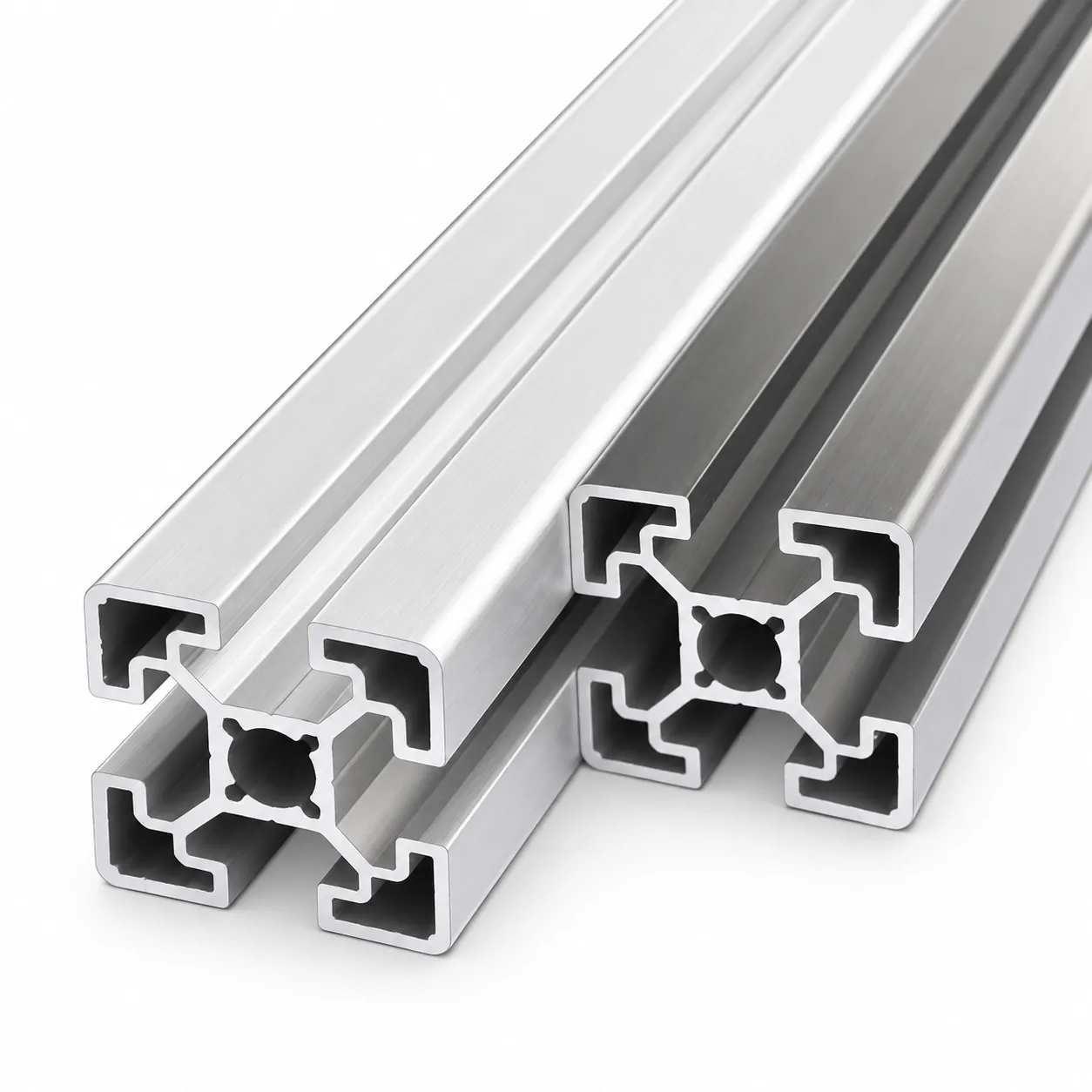 AAZ-4 — อลูมิเนียมโปรไฟล์ 40x40mm T-Nut สีเงิน