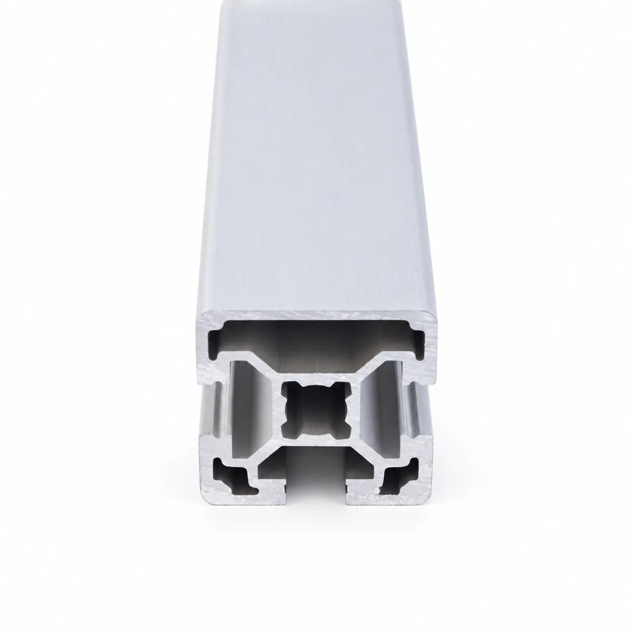 AAZ-41C — อลูมิเนียมโปรไฟล์ 40x40mm T-Nut ปิดร่อง 1ด้าน สีเงิน