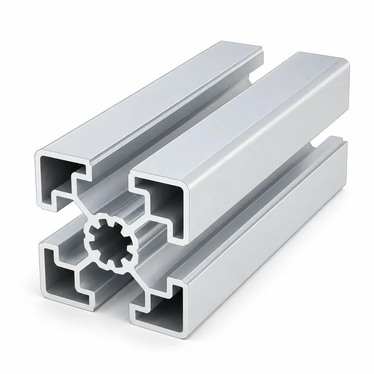 AAZ-45 — อลูมิเนียมโปรไฟล์ 45x45mm T-Nut สีเงิน