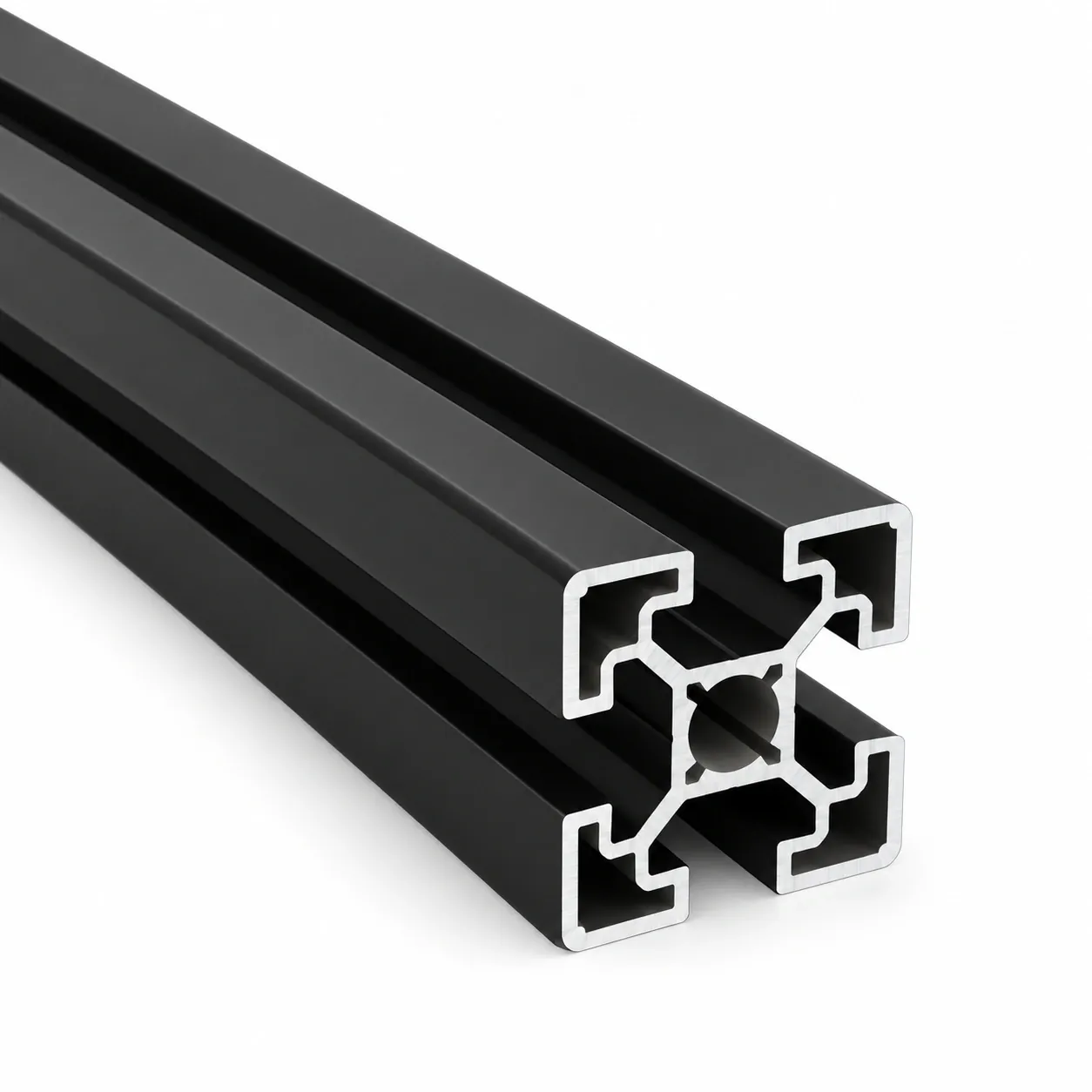 AAZ-4B — อลูมิเนียมโปรไฟล์ 40x40mm T-Nut สีดำ