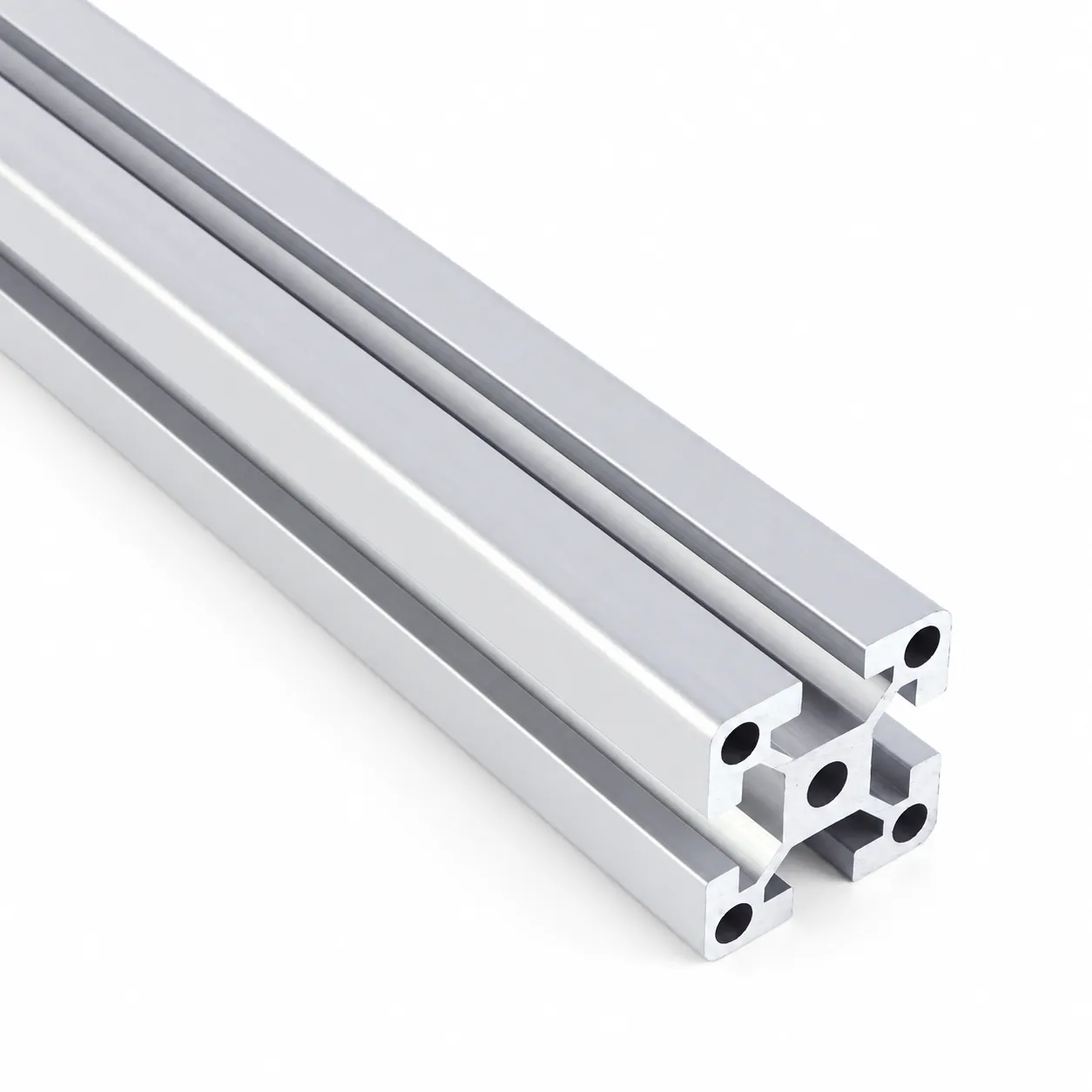 AAZ-4H — อลูมิเนียมโปรไฟล์ 40x40mm Heavy Load สีเงิน