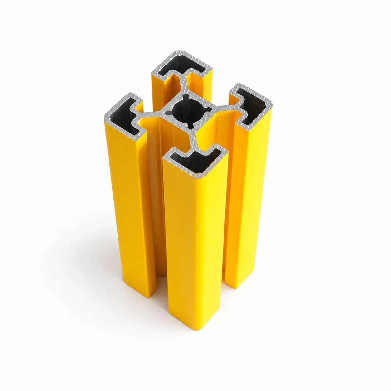 AAZ-4Y — อลูมิเนียมโปรไฟล์ 40x40mm T-Nut สีเหลือง