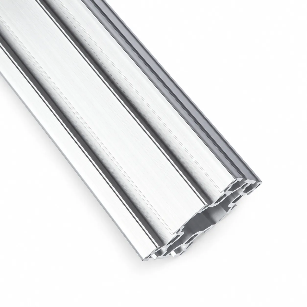 AAZ-6 — อลูมิเนียมโปรไฟล์ 60x60mm T-Nut 2Slot สีเงิน