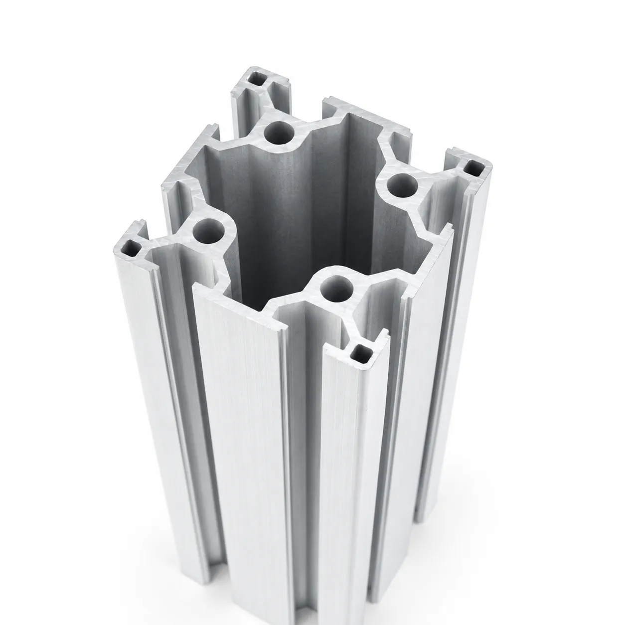 AAZ-6 — อลูมิเนียมโปรไฟล์ 60x60mm T-Nut 2Slot สีเงิน
