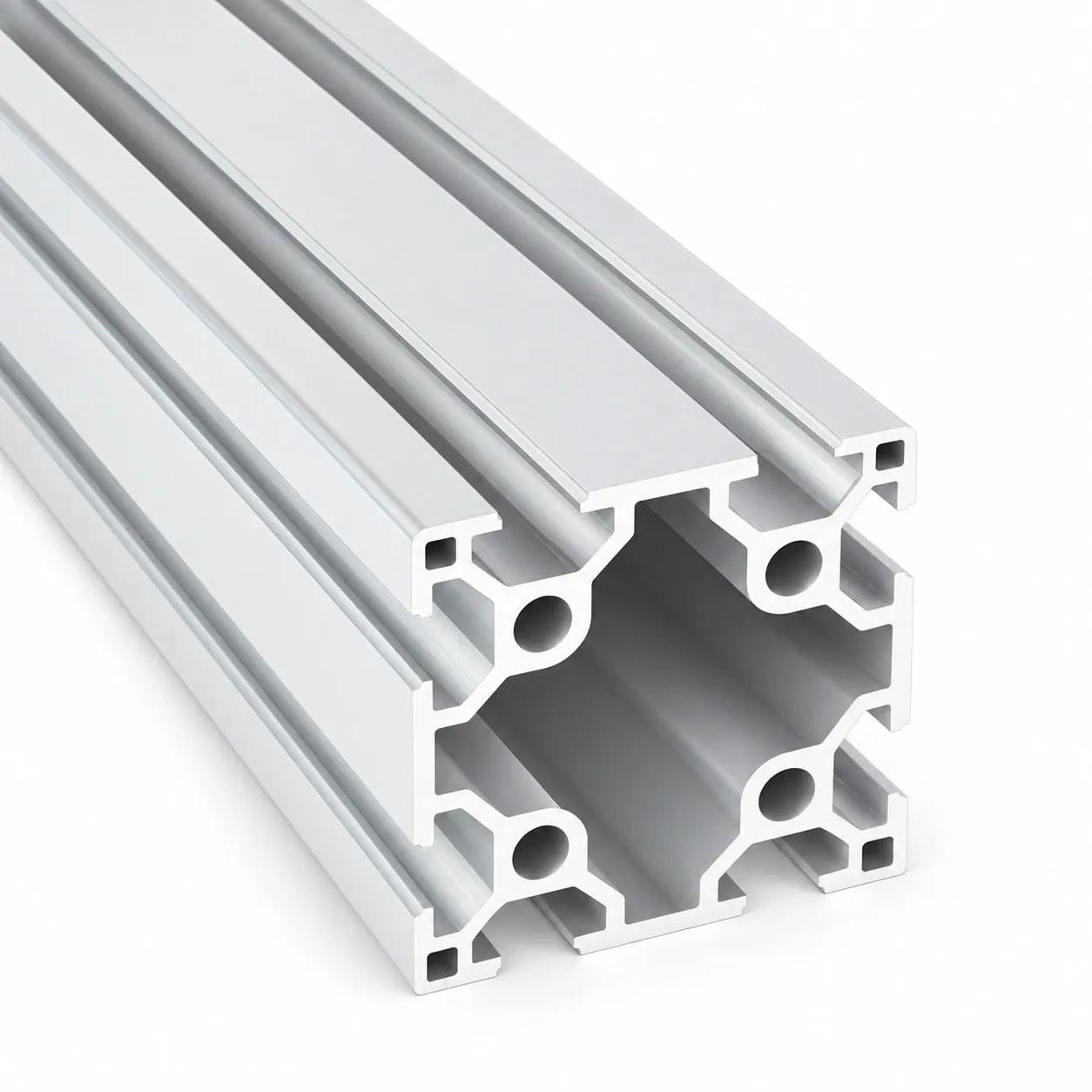AAZ-6 — อลูมิเนียมโปรไฟล์ 60x60mm T-Nut 2Slot สีเงิน