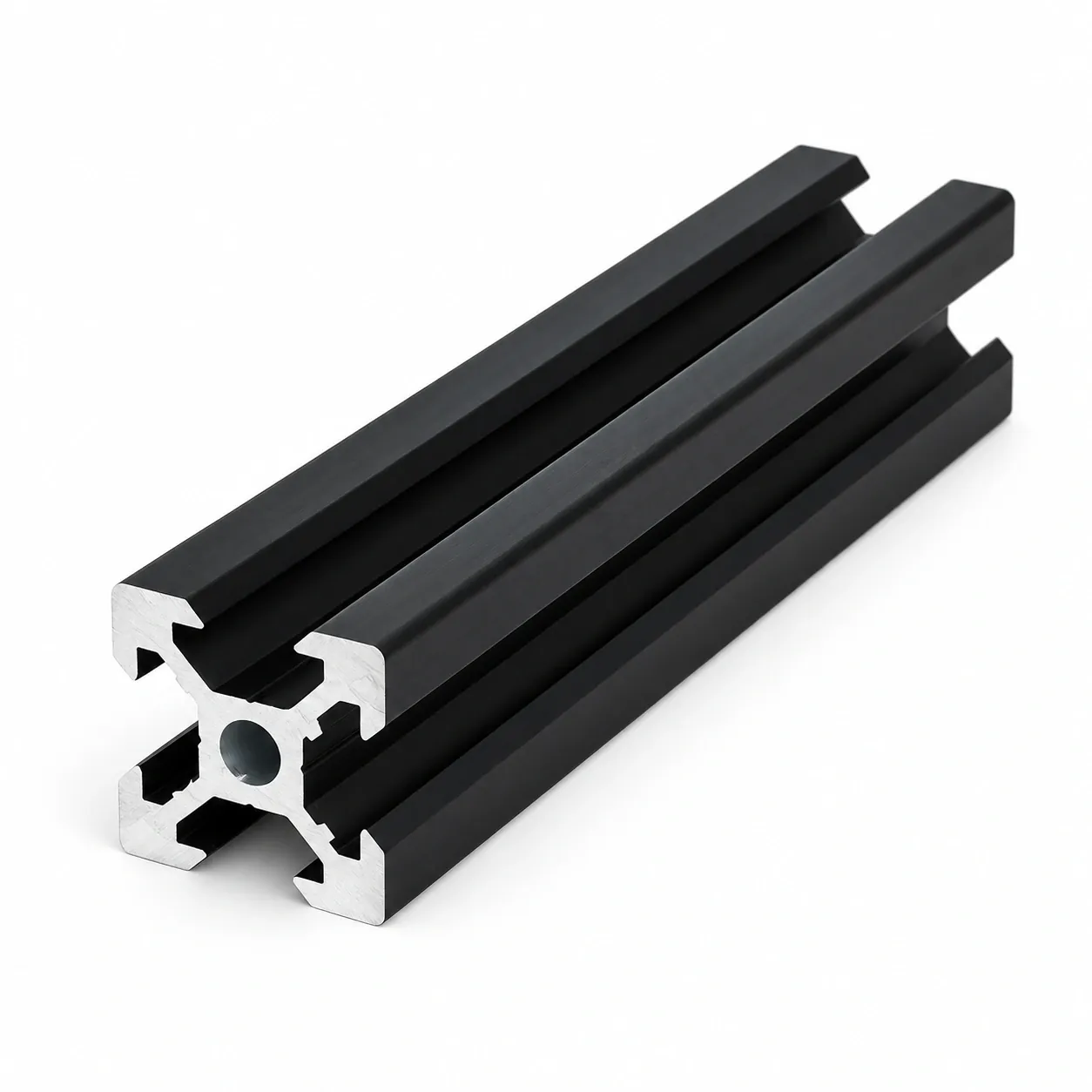 ADB-2 — อลูมิเนียมโปรไฟล์ 20x20mm V-Slot สีดำ
