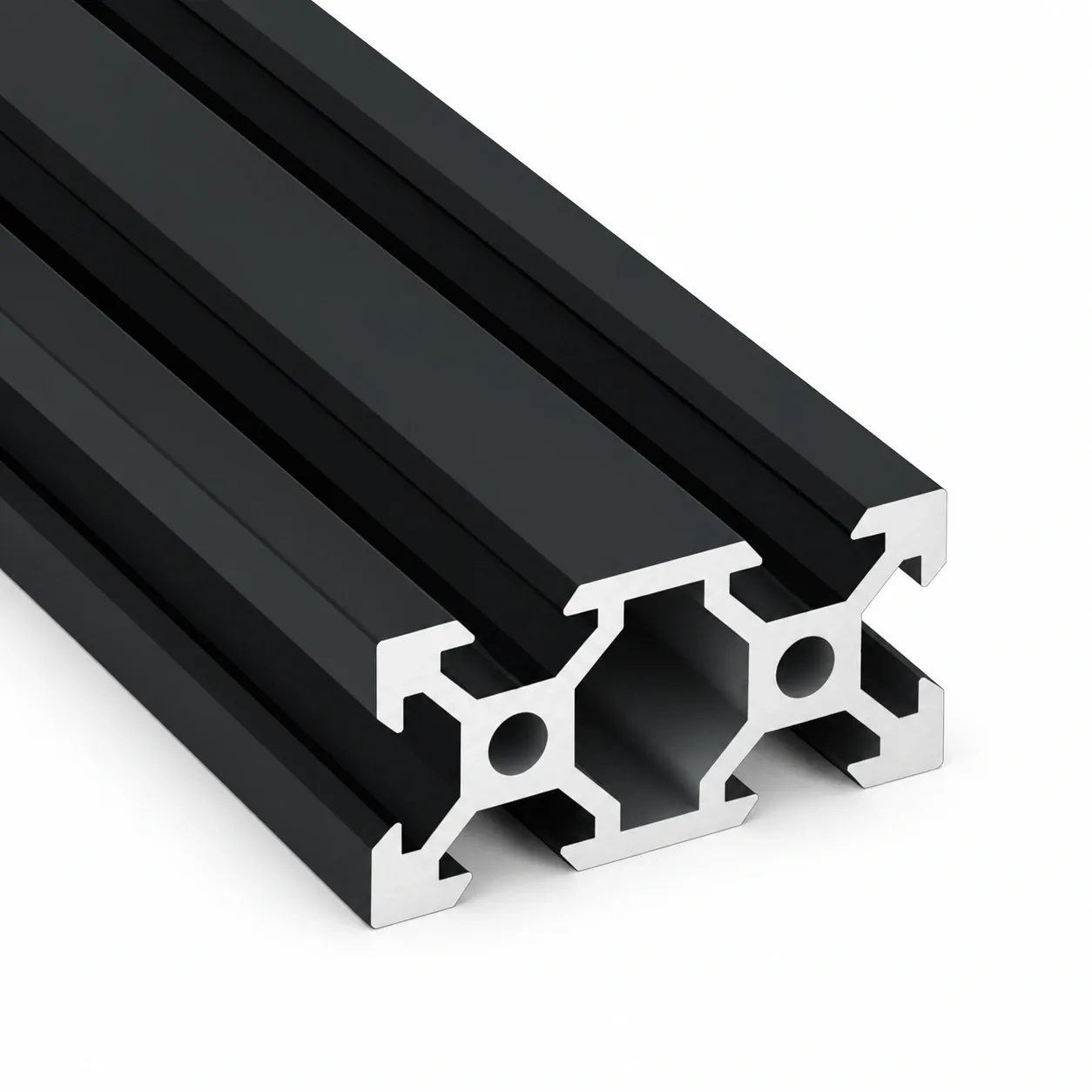 ADB-24 — อลูมิเนียมโปรไฟล์ 20x40mm V-Slot สีดำ