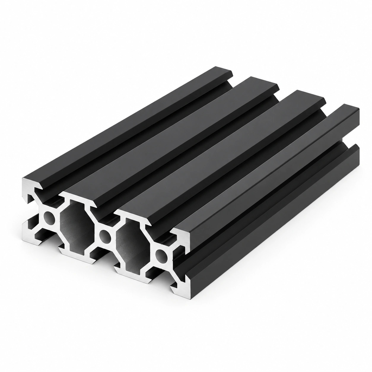 ADB-26 — อลูมิเนียมโปรไฟล์ 20x60mm V-Slot สีดำ
