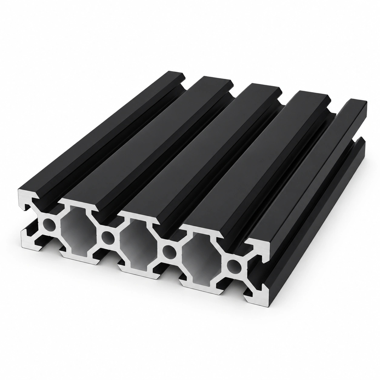 ADB-28 — อลูมิเนียมโปรไฟล์ 20x80mm V-Slot สีดำ