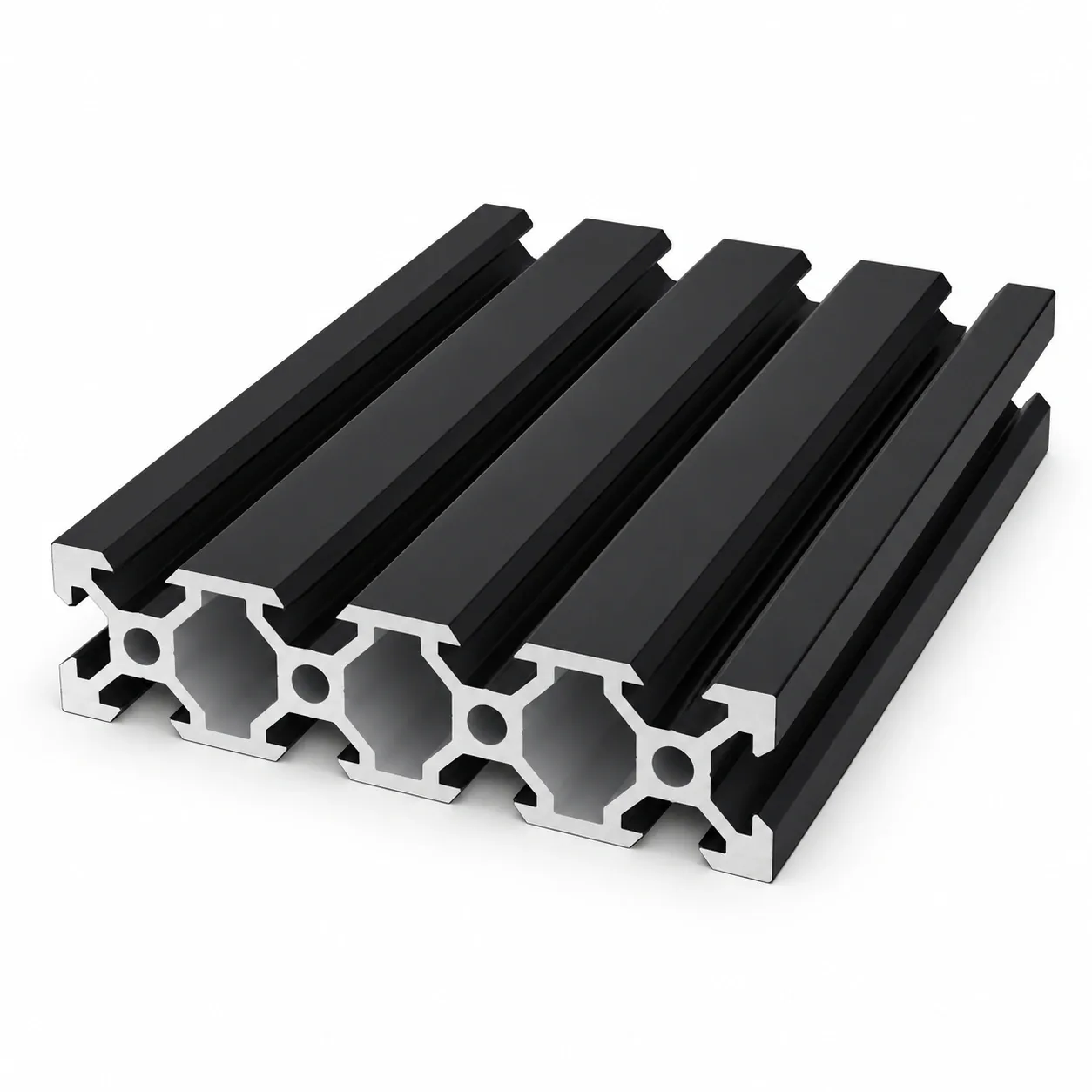 ADB-28 — อลูมิเนียมโปรไฟล์ 20x80mm V-Slot สีดำ