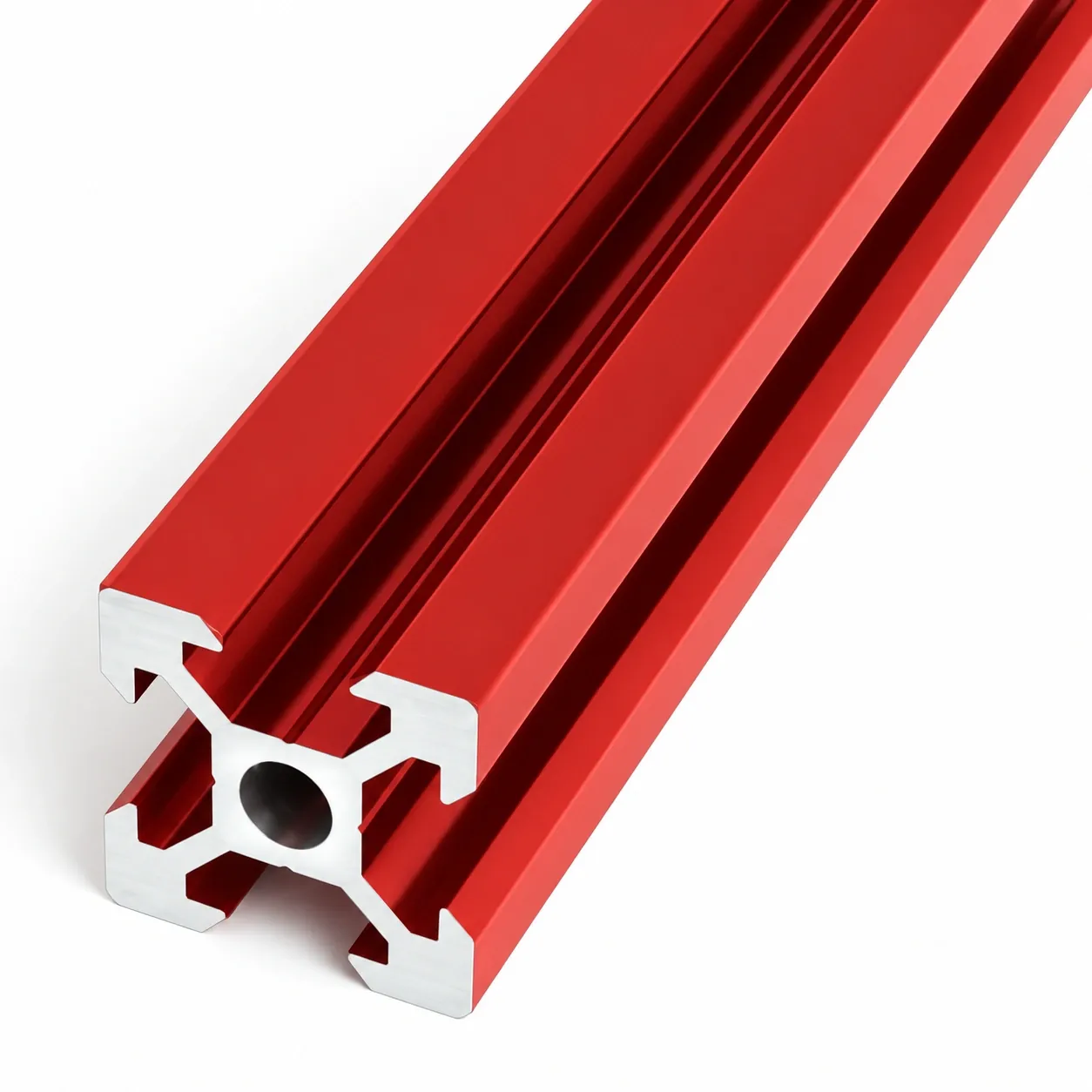 ADR-2 — อลูมิเนียมโปรไฟล์ 20x20mm V-Slot สีแดง