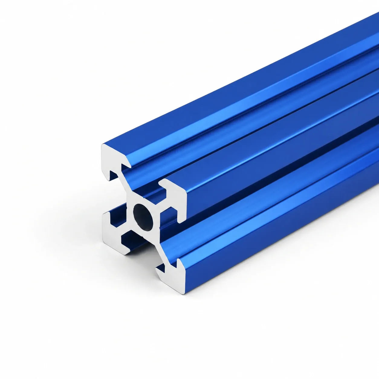 ADU-2 — อลูมิเนียมโปรไฟล์ 20x20mm V-Slot สีน้ำเงิน