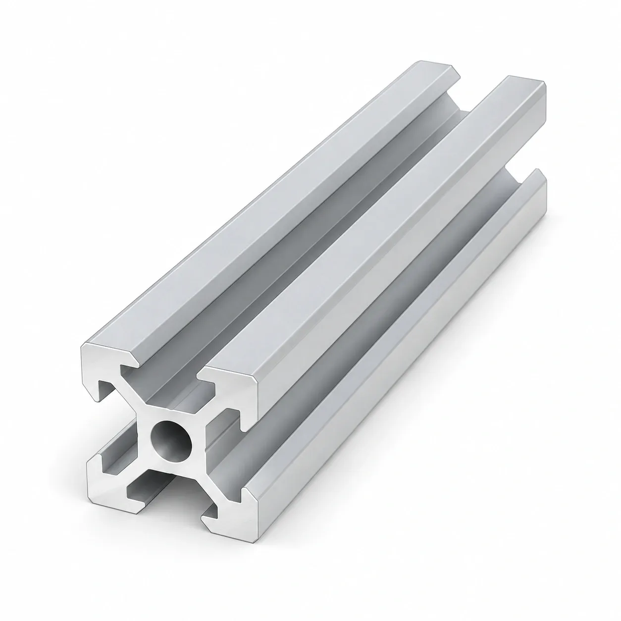 ADZ-2 — อลูมิเนียมโปรไฟล์ 20x20mm V-Slot สีเงิน