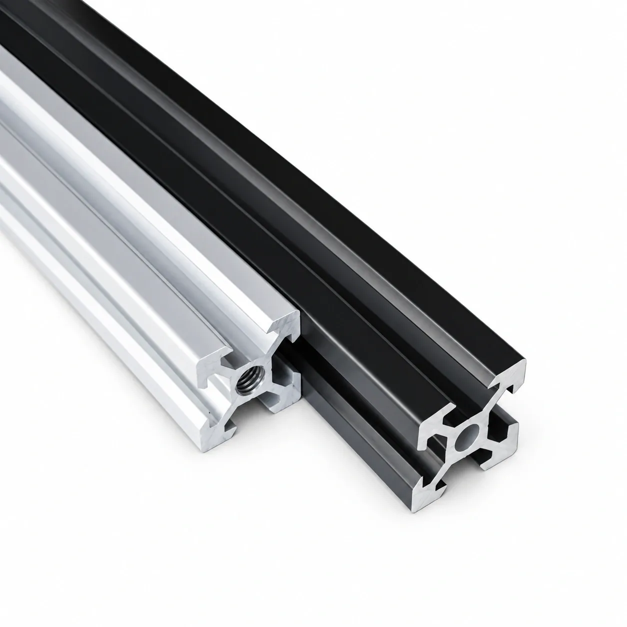 ADZ-2 — อลูมิเนียมโปรไฟล์ 20x20mm V-Slot สีเงิน