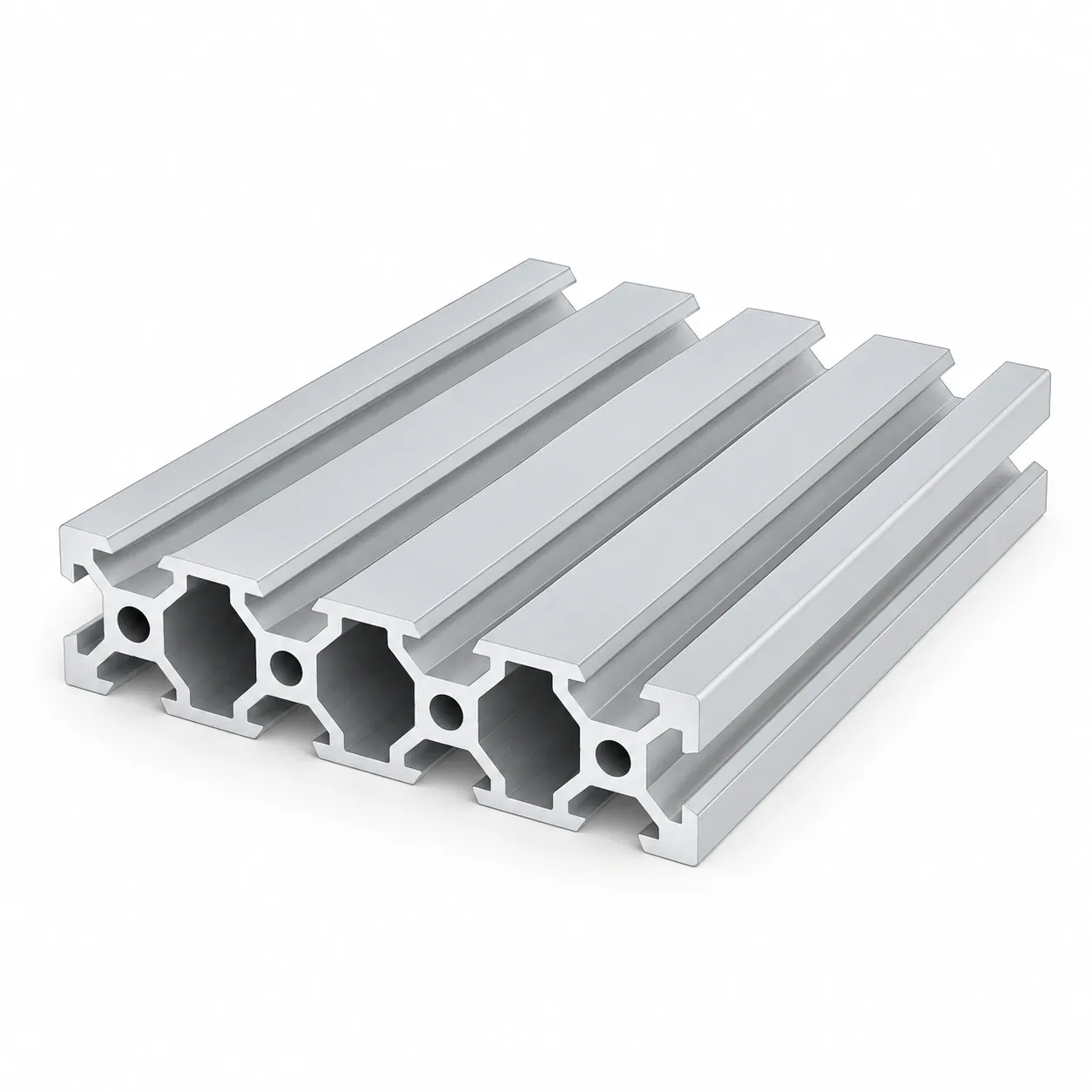 ADZ-28 — อลูมิเนียมโปรไฟล์ 20x80mm V-Slot สีเงิน