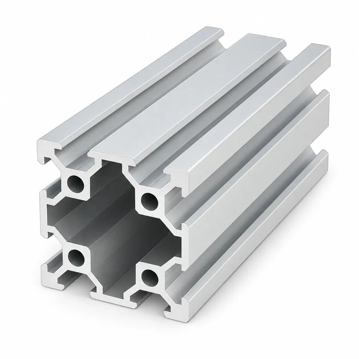 ADZ-44 — อลูมิเนียมโปรไฟล์ 40x40mm V-Slot สีเงิน