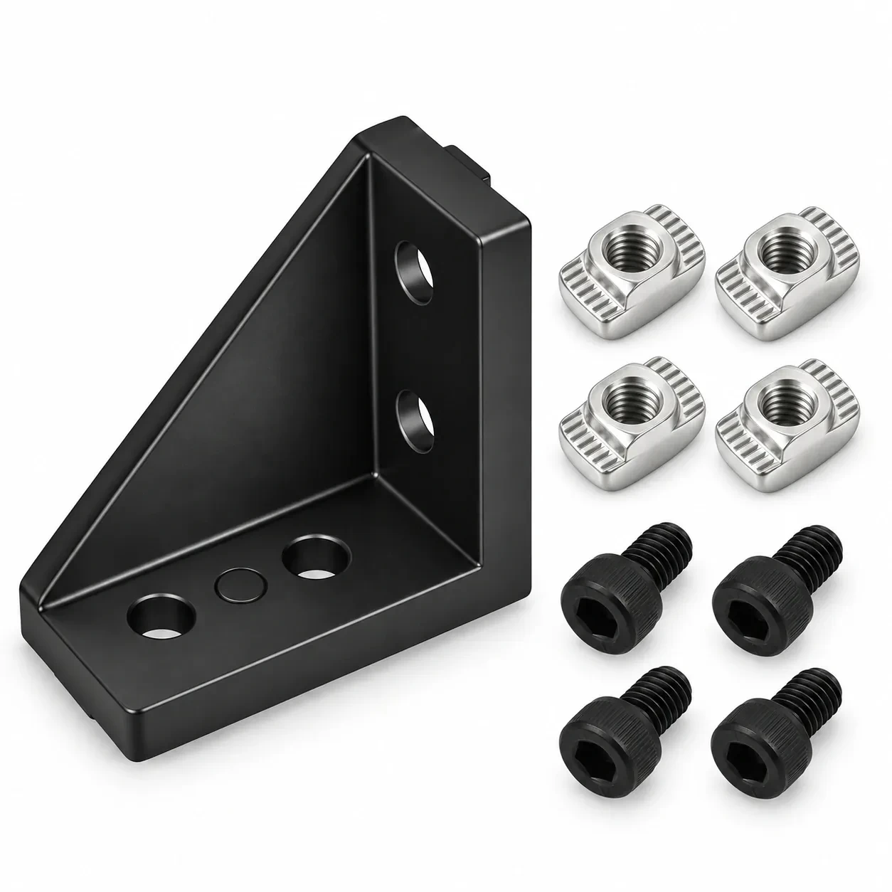BAA-24BL-SET — Bracket 20mm Long Type สีดำ Kit Set