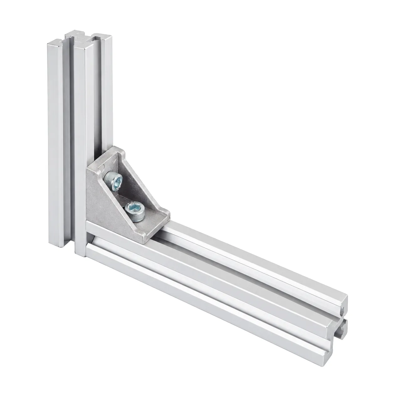 BAA-2D — Bracket 20mm Long Hole สีเงิน