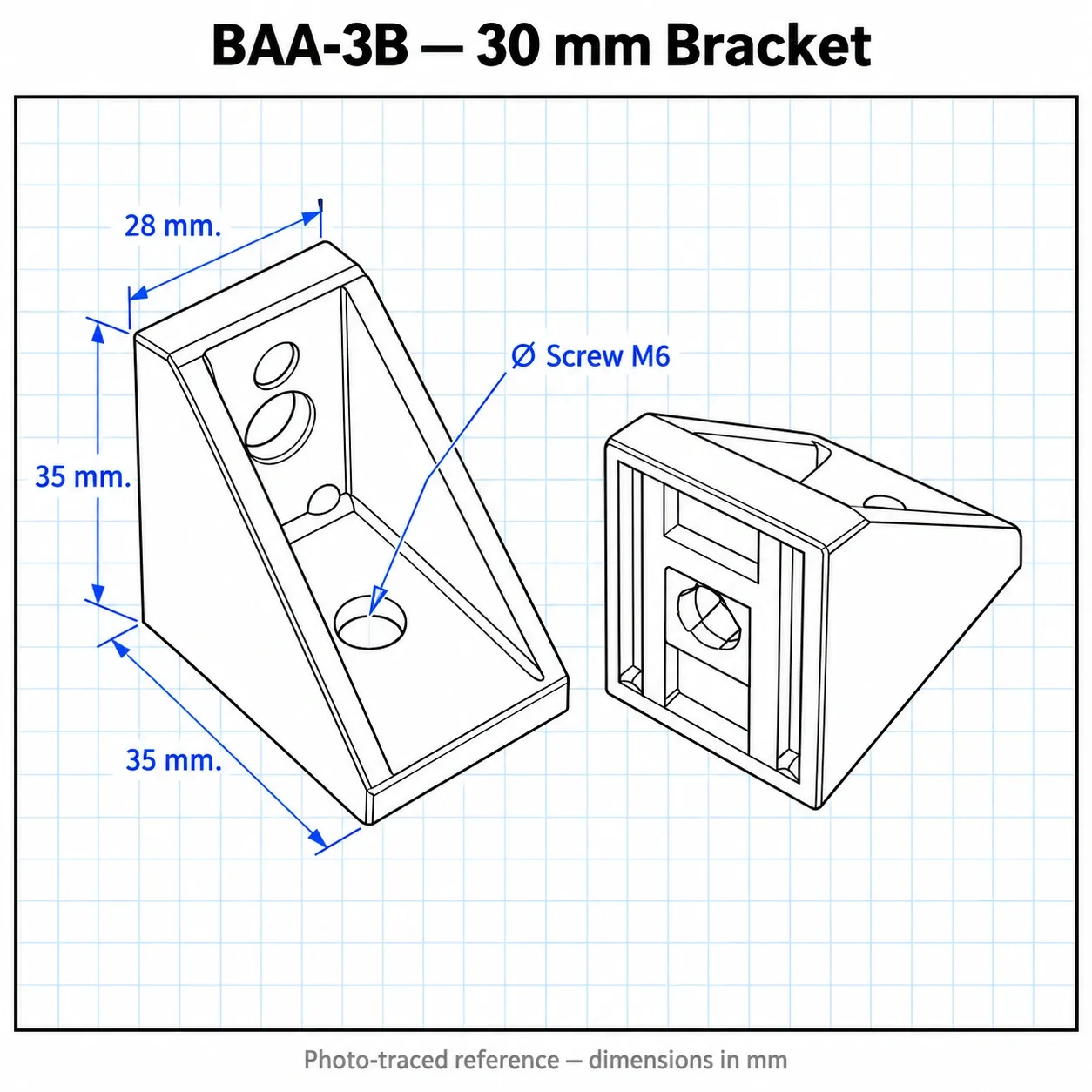BAA-3B — Bracket 30mm