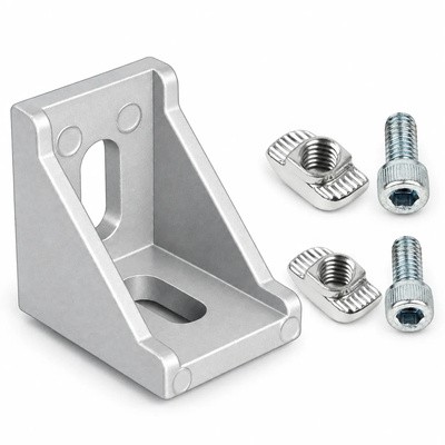 BAA-3LH-SET — Bracket 30mm Long Hole สีเงิน Kit Set