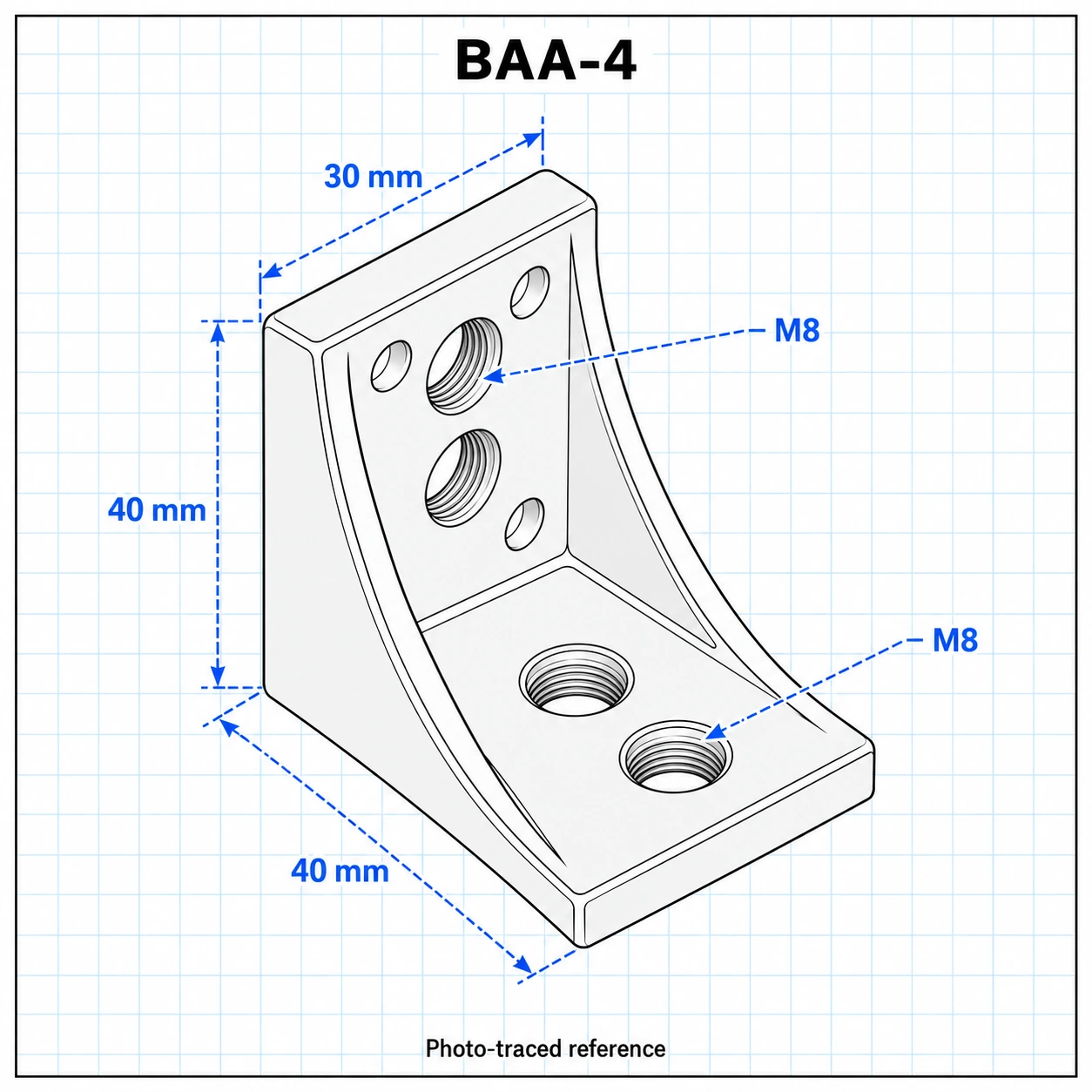 BAA-4 — Bracket 40mm