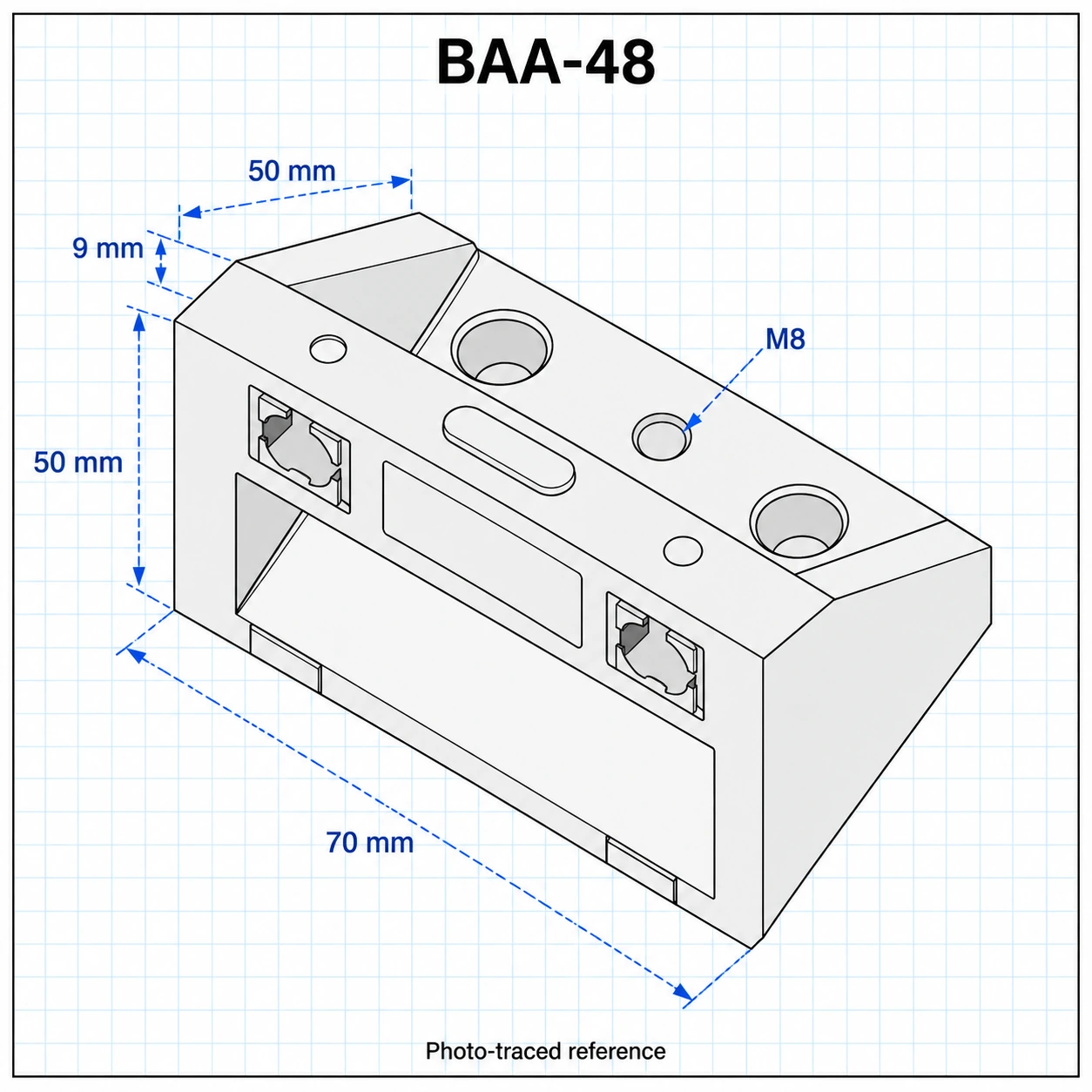 BAA-48 — Bracket 40x80mm