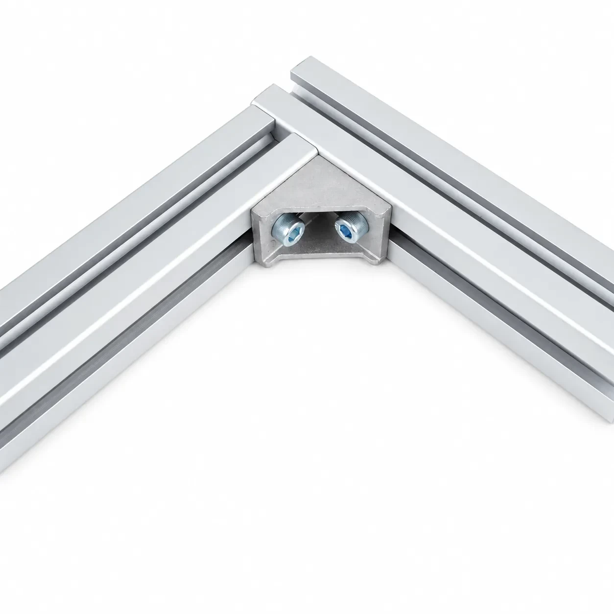BAA-4LH-SET — Bracket 40mm Long Hole สีเงิน Kit Set