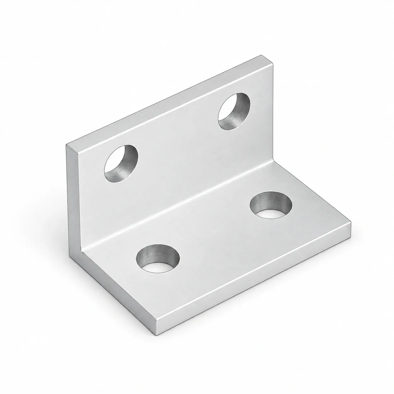 BAB-24 — L Bracket 20x40mm สีเงิน