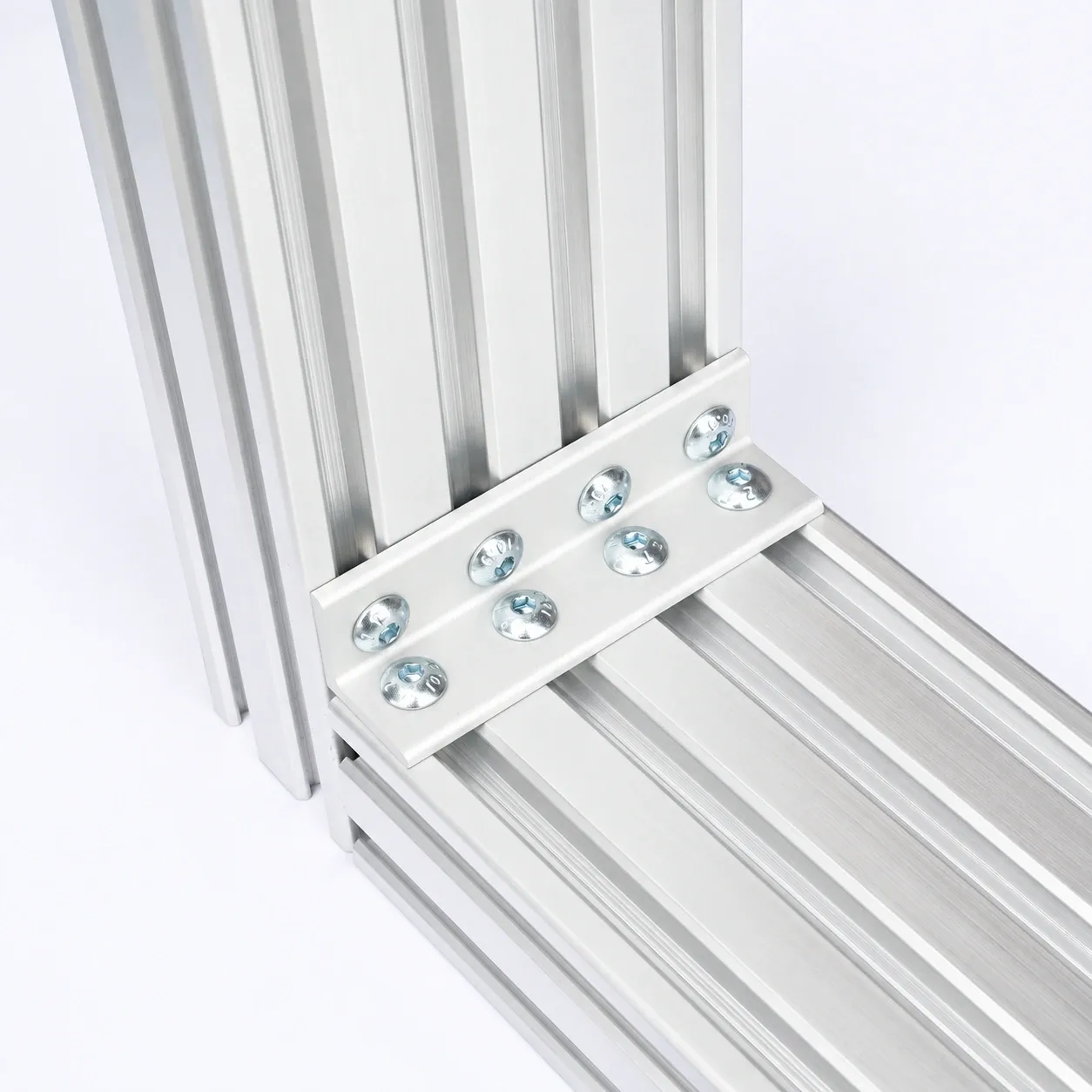 BAB-28 — L Bracket 20x80mm สีเงิน