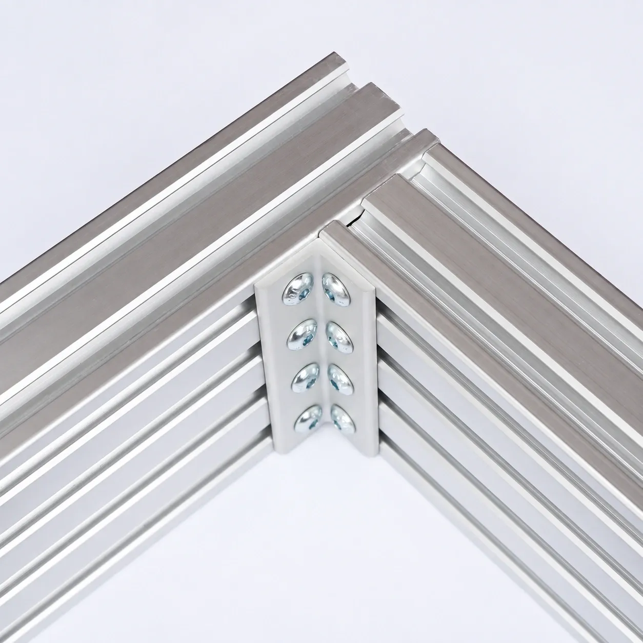 BAB-28 — L Bracket 20x80mm สีเงิน