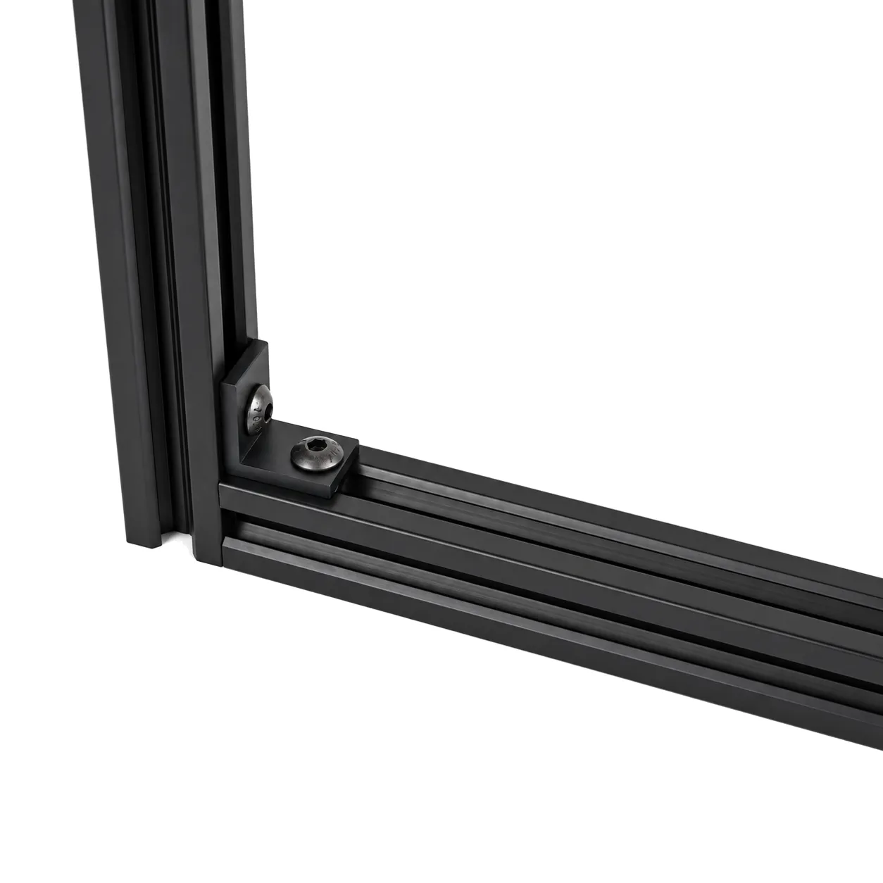 BAB-2B — L Bracket 20mm สีดำ