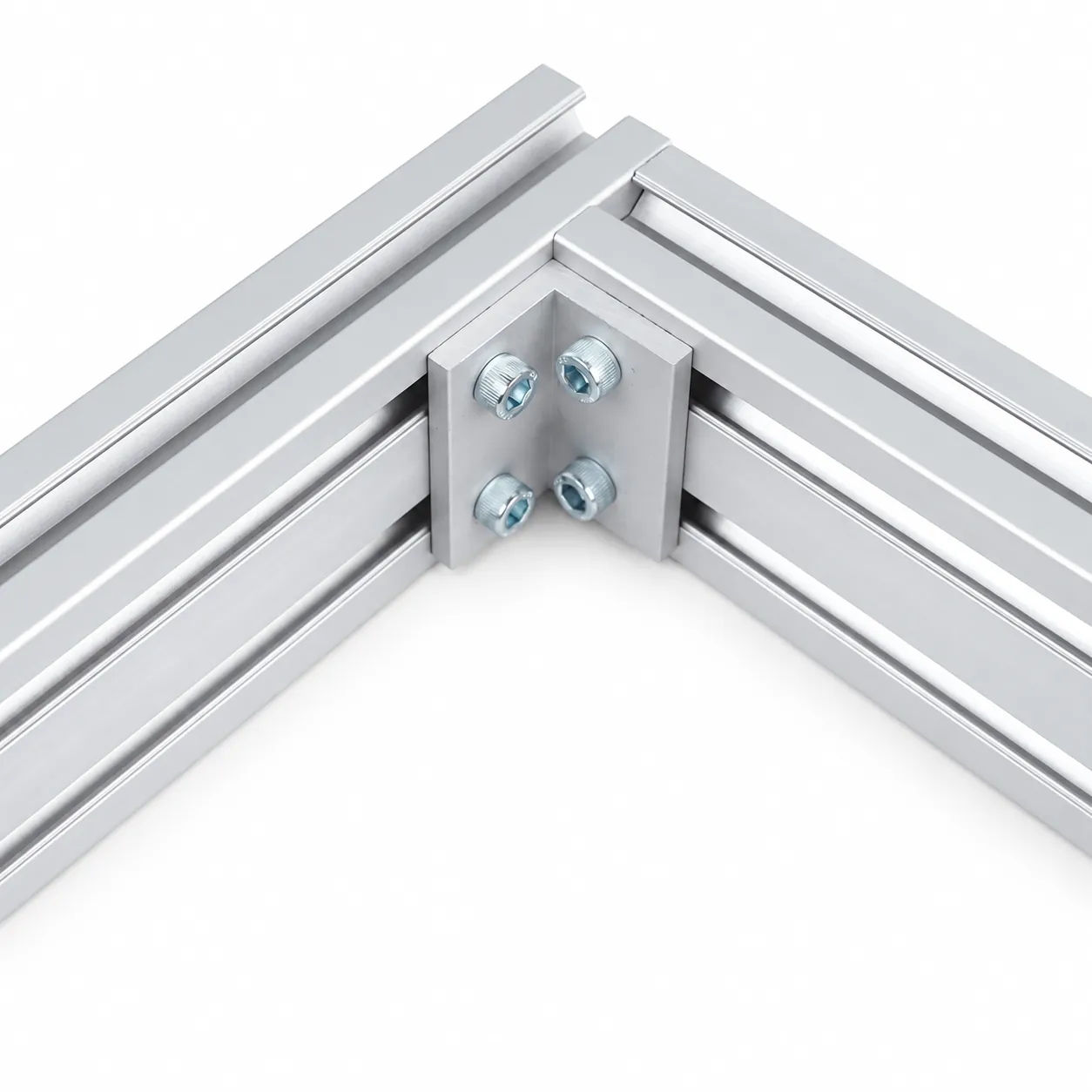 BAB-36 — L Bracket 30x60mm สีเงิน