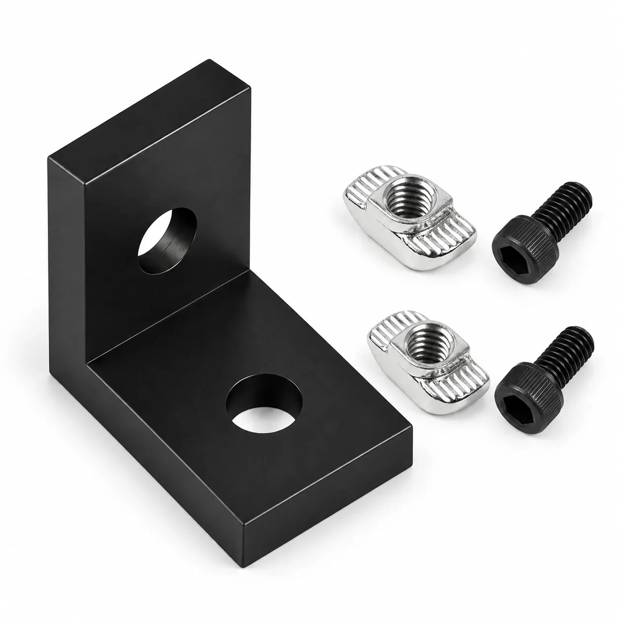 BAB-3B-SET — L Bracket 30mm  สีดำ Kit Set