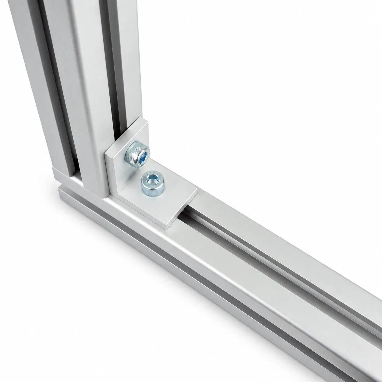 BAB-4 — L Bracket 40mm สีเงิน