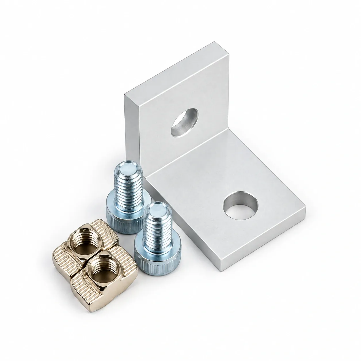 BAB-4 — L Bracket 40mm สีเงิน