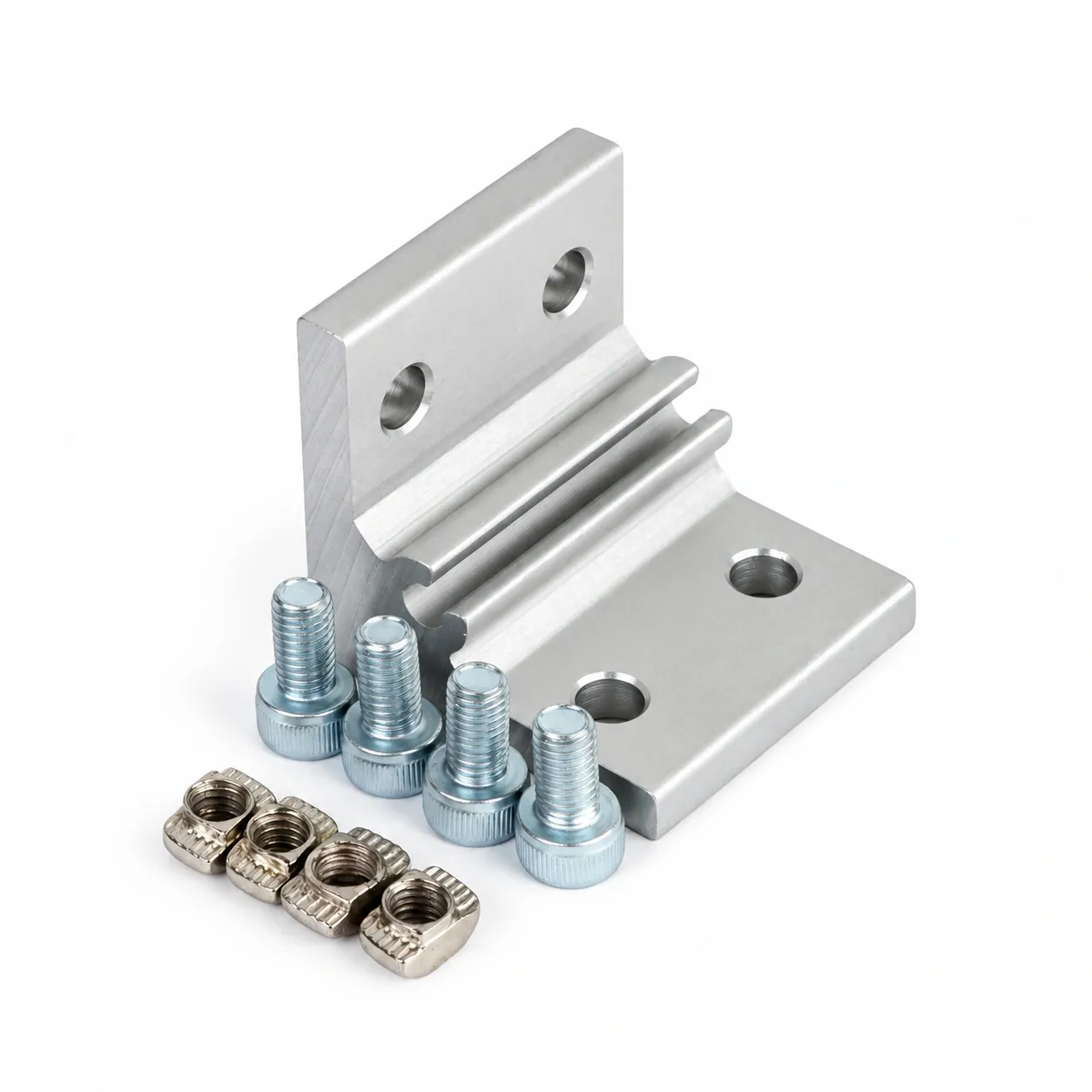 BAC-24 — Hard Bracket 20x40mm สีเงิน