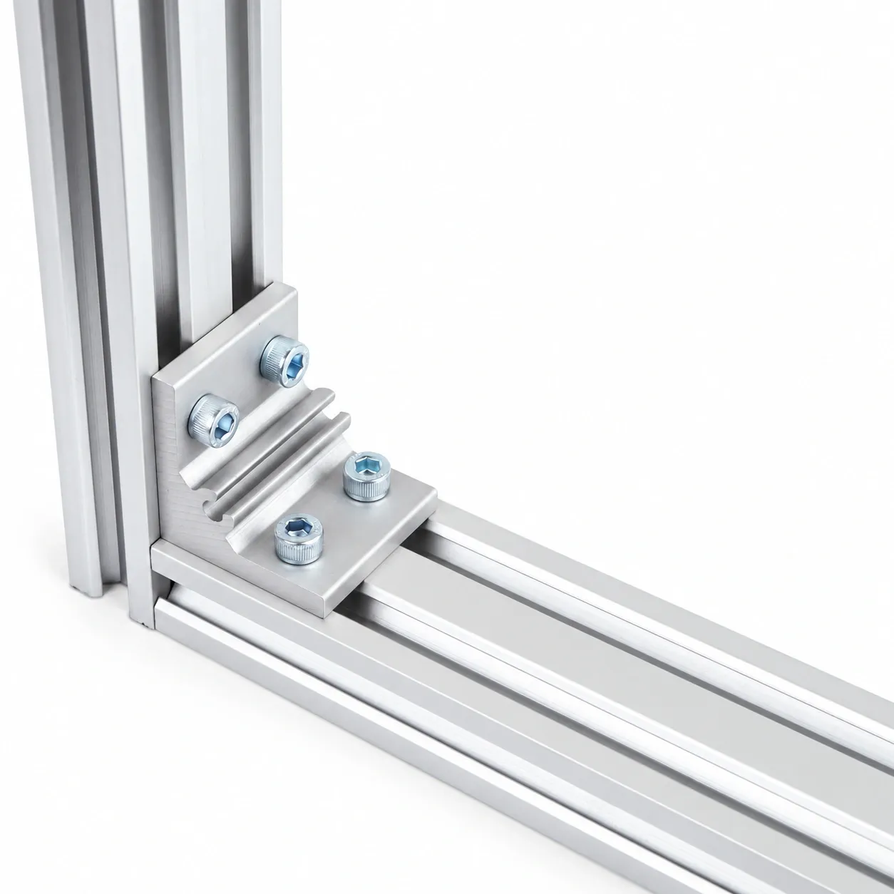 BAC-24 — Hard Bracket 20x40mm สีเงิน