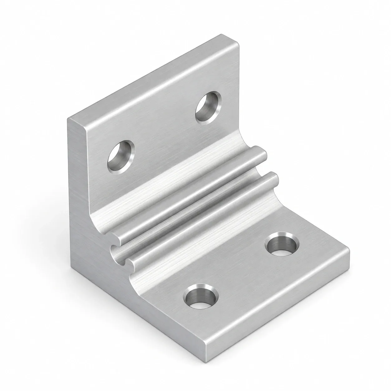 BAC-24 — Hard Bracket 20x40mm สีเงิน