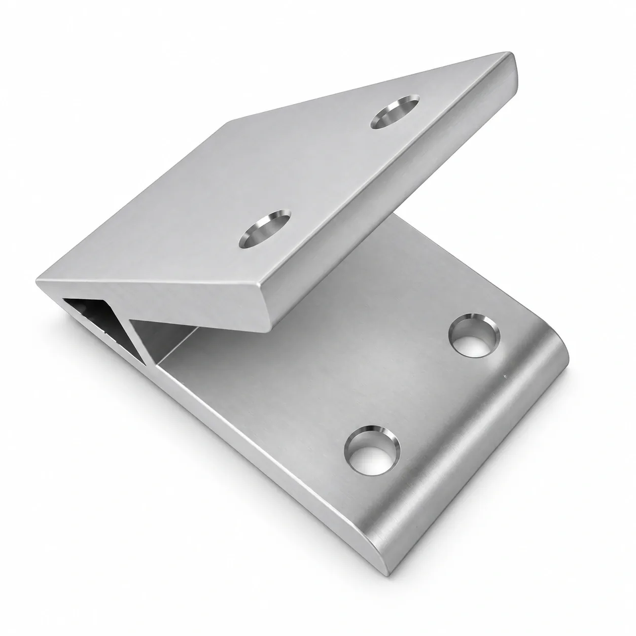 BAC-2445 — Hard Bracket 20x40mm 45องศา สีเงิน