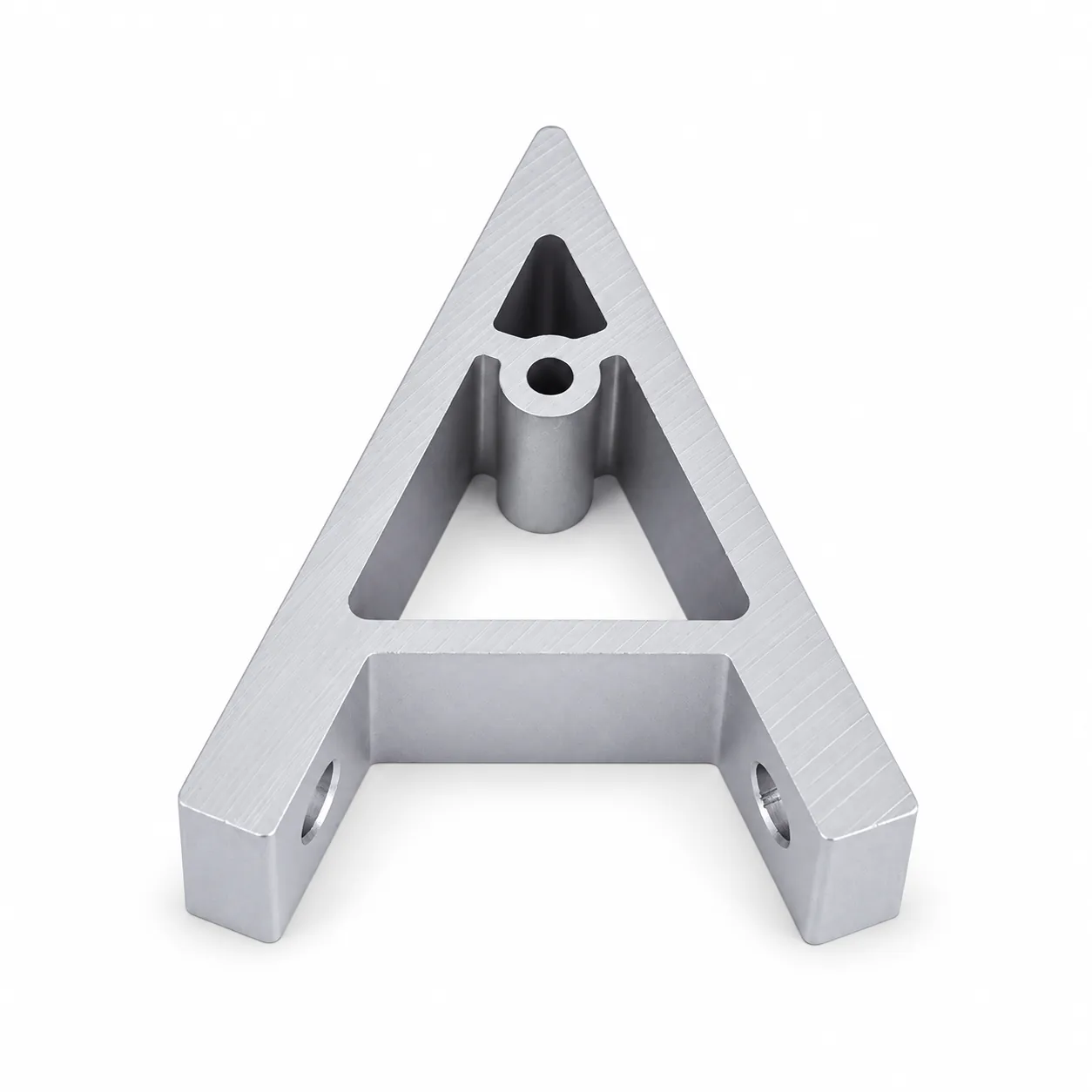 BAC-345 — Hard Bracket 30mm 45องศา Heavy Load สีเงิน