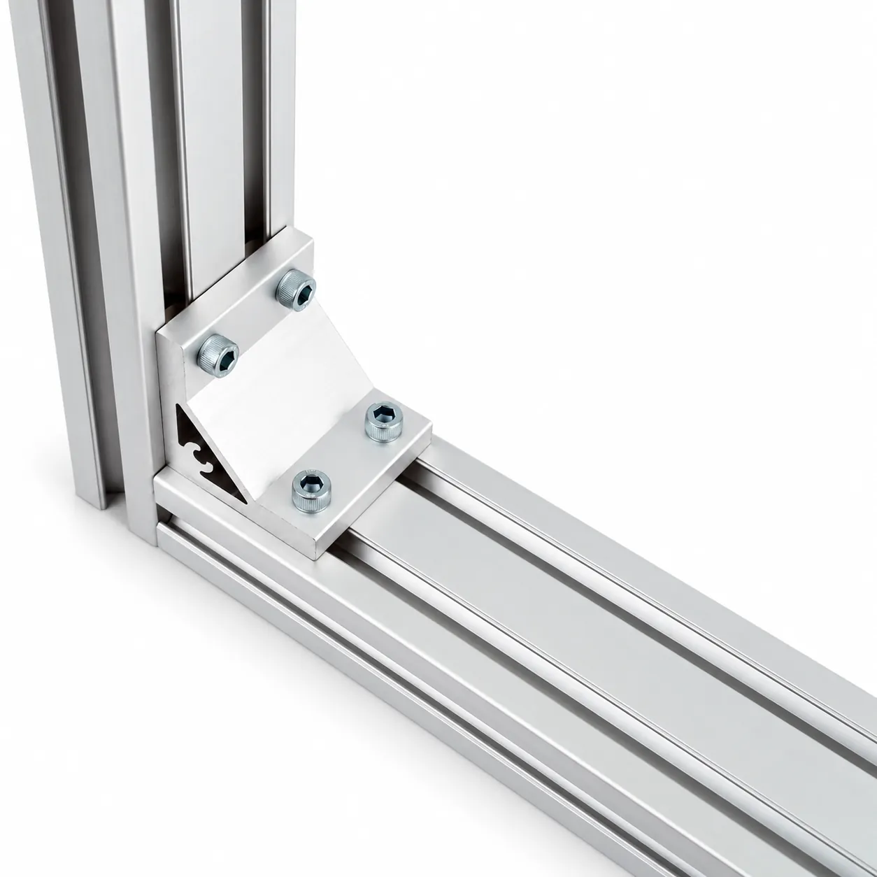 BAC-36 — Hard Bracket 30x60mm สีเงิน
