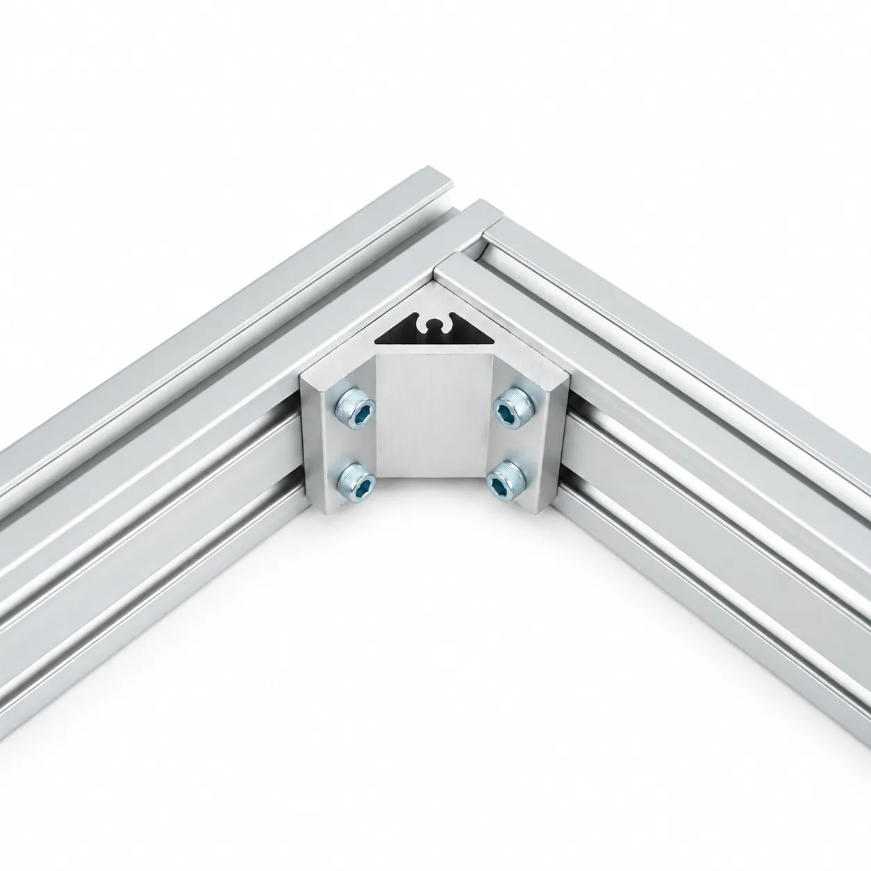 BAC-36 — Hard Bracket 30x60mm สีเงิน