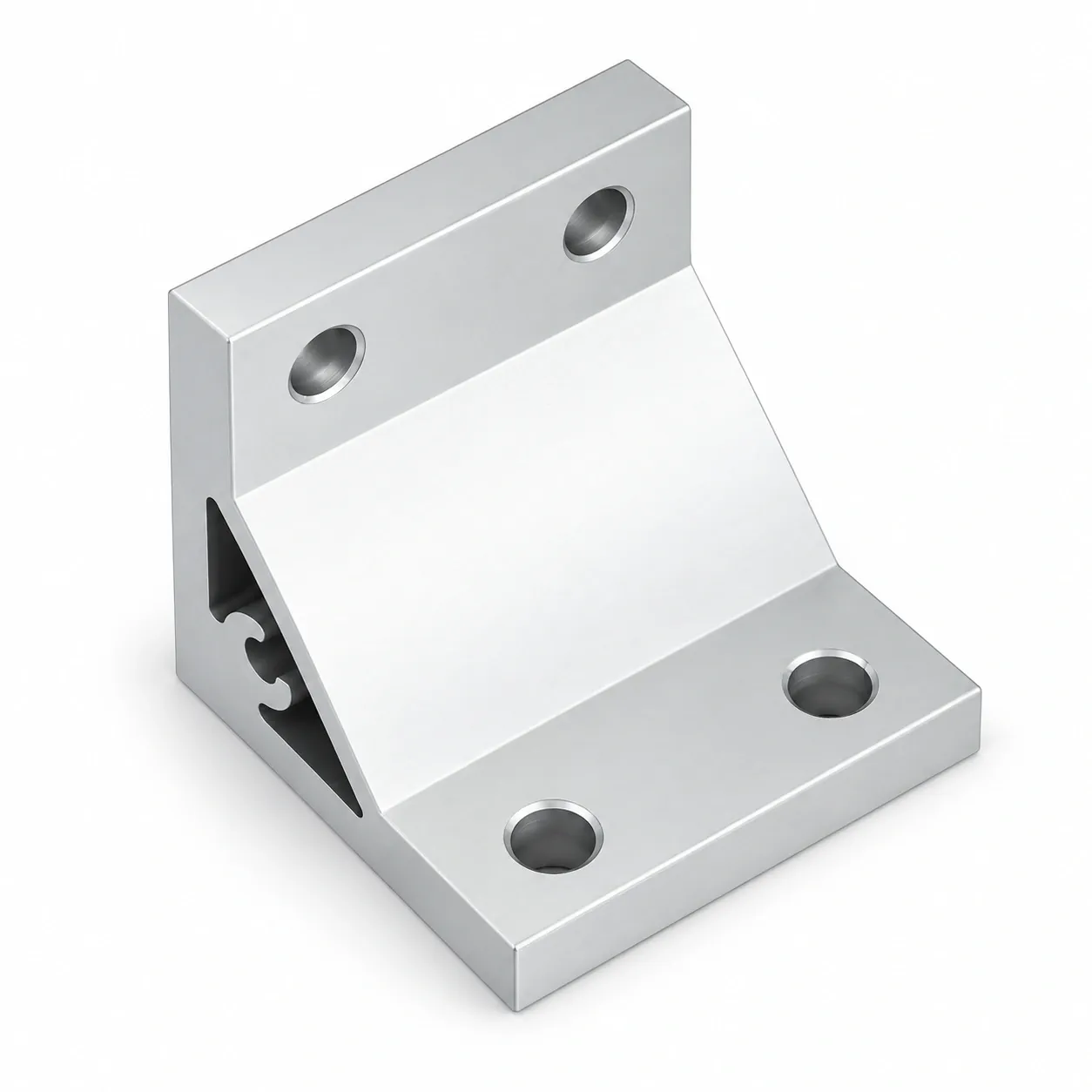 BAC-36 — Hard Bracket 30x60mm สีเงิน