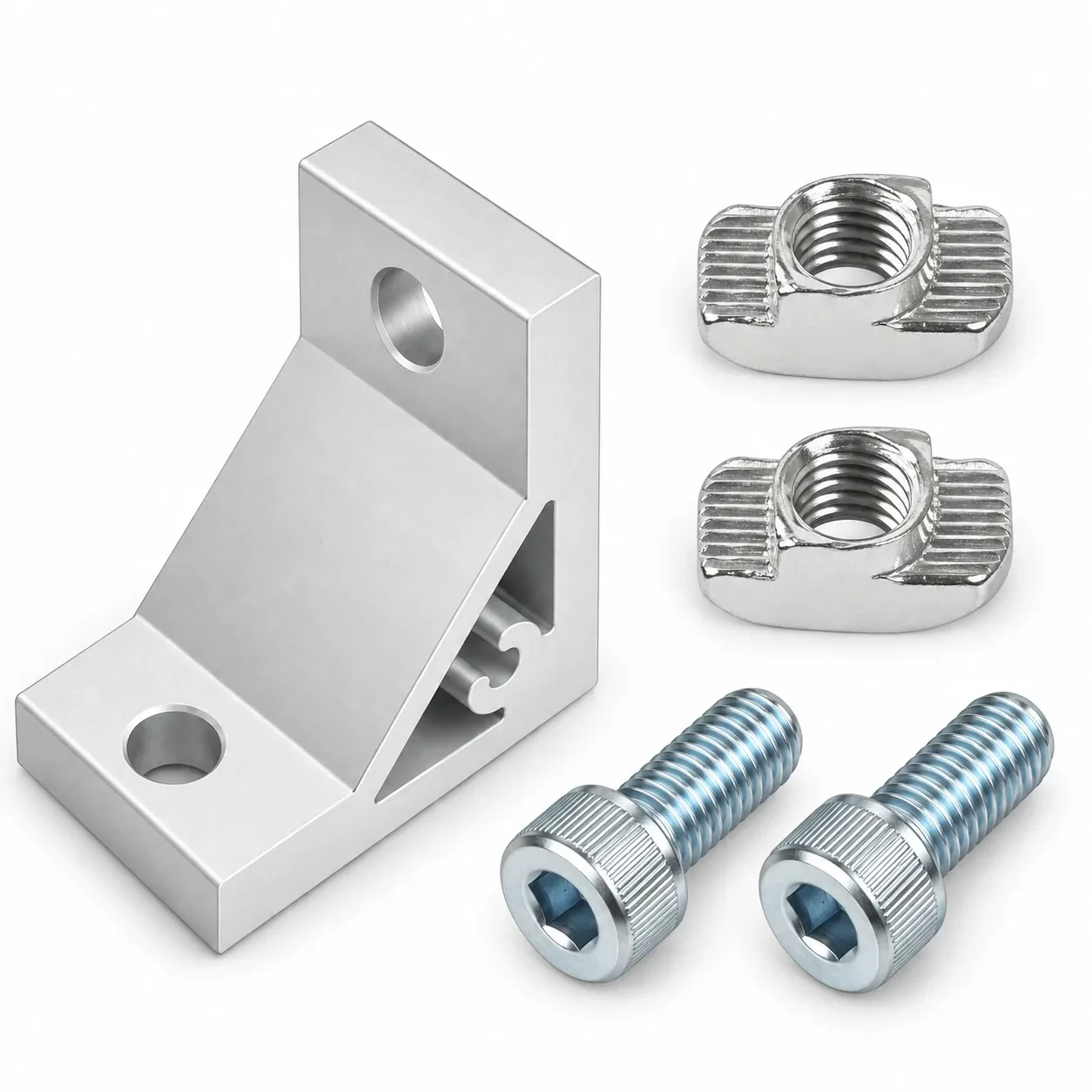 BAC-4-SET — Hard Bracket 40mm สีเงิน Kit Set