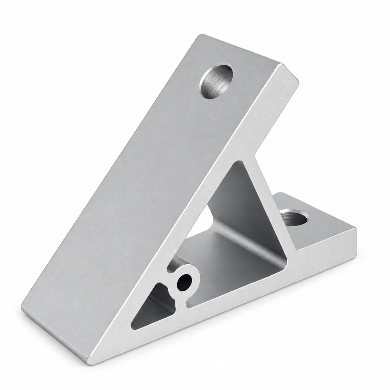 BAC-445 — Hard Bracket 40mm 45องศา Heavy Load สีเงิน